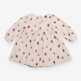 Dress long sleeve white floral