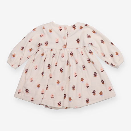 Dress long sleeve white floral