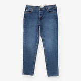 Mid Blue Girlfriend Jeans – Relaxed Fit, Mid Rise 