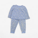 Blue daisy & duck PJs