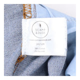 Jeans Mid Wash Blue Slim Leg Lightning Bolt Denim