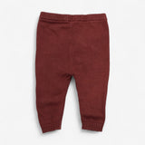 Brown Bear Applique Knit Leggings