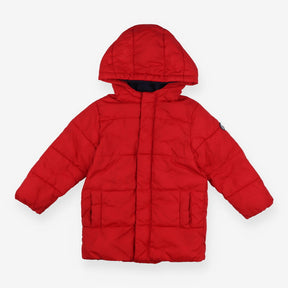 Coat Red Puffer Fleece Lined