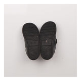 Shoes black patent double velcro