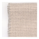Scarf Woven Checked Neutral Soft Knit Fringe Trim