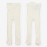 Tights knit white 2 pack 