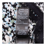Midi Dress Blue Floral Wrap Front Tie Waist