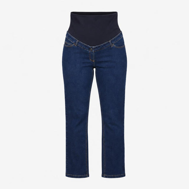 Jeans Over Bump Denim Slim Maternity Dark Wash Str