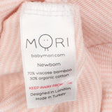 Bodysuit Short Sleeve Pink and White 