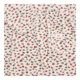 Dress long sleeve fleece white leopard print