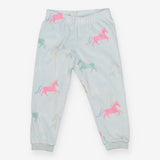 Pjs pink and blue horses