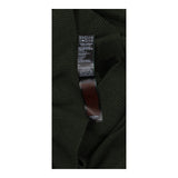 Jumper Khaki Wool Blend Ribbed Trim Crew Neck