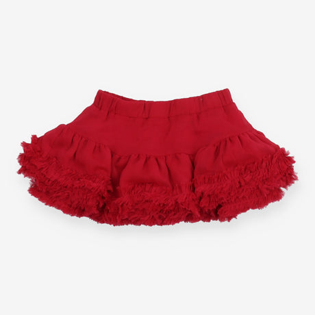 Tiered Skirt Red with Joules Golden Bunny
