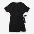 Vero Moda Black Short Sleeve Side Tie Wrap Mini Dr