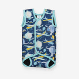 Wrapover Swimsuit Blue Hot Air Balloons and Aeropl