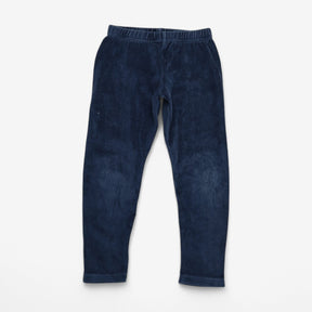 Navy velour leggings