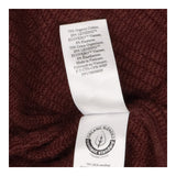 Brown ribbed knit tie up cardigan