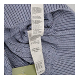 Knit Sweater Dash Pattern Blue