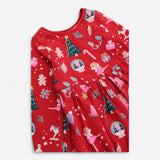 Red Christmas Dress Ballerina in Snowglobe