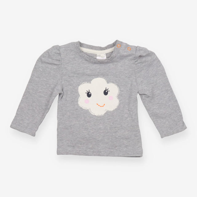 Tee LS grey cloud