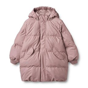 Dusty Lavender Coast PU Puffer Jacket