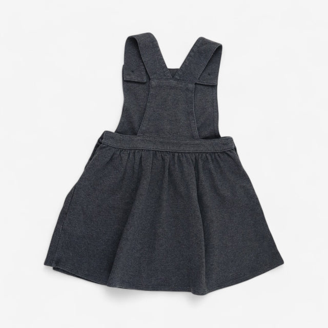 Uniform Jersey Pinafore Dress Grey