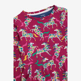 Dress pink floral horses