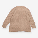 Cardigan Cable Knit Oatmeal