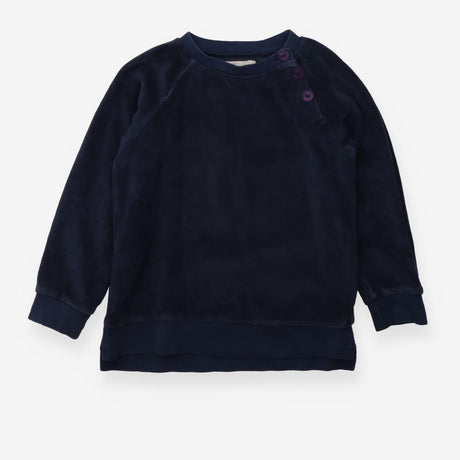 Sweatshirt navy blue velour