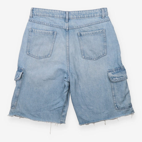 Denim Cargo Shorts - Light Wash