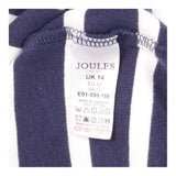 Jersey Dress Navy Cream Stripe Tie Waist