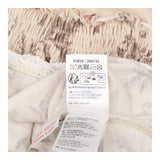 Cream Rose Jersey Dress Lace Finished