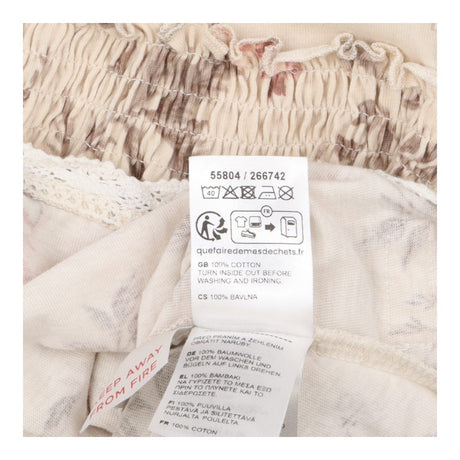Cream Rose Jersey Dress Lace Finished
