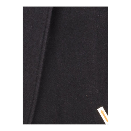 Double Breasted Pea Coat Black Wool Blend