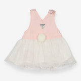 Dungarees tutu dress pink rabbit