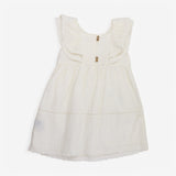 Dress cream cap sleeves lacey