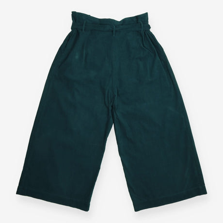 Emily and Fin Dark Teal Corduroy Wide Leg Belted T