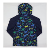 Hoodie Sweater Navy with Dinosaurs