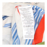  Striped Knit Sweater Cream Blue Red