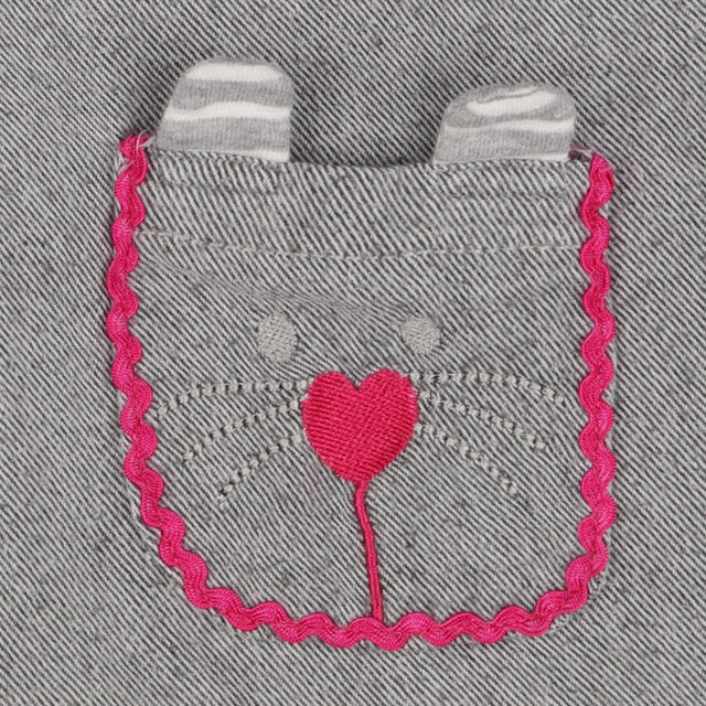 Grey Dress Cat Pockets