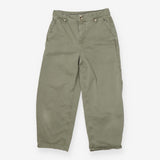 Green Cargo Trousers Utility Style UK10 Cotton Ble