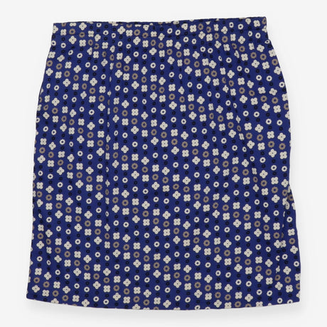 Woven Skirt Blue Floral Print