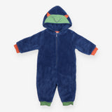 Pramsuit Blue Fleece animal face