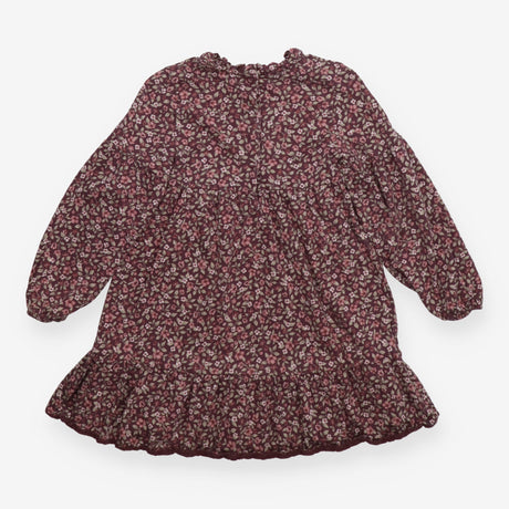 Dress long sleeve floral brown
