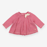 Pink Striped Long Sleeve With Bow
