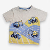 Tee Grey marl 4 diggers SS