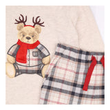 Pyjamas spencer bear top long sleeve and check bot