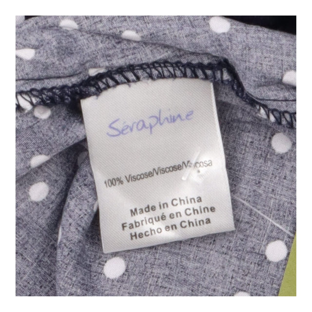 Navy Polka Dot Sleeveless Maternity Nursing Tunic 
