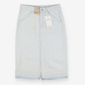 Denim Pencil Skirt Acid Wash