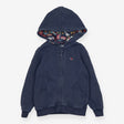 Hoodie blue flower butterfly lining